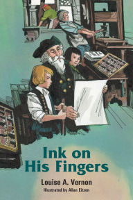 Title: Ink on His Fingers, Author: Louise Vernon