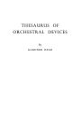 Thesaurus of Orchestral Devices
