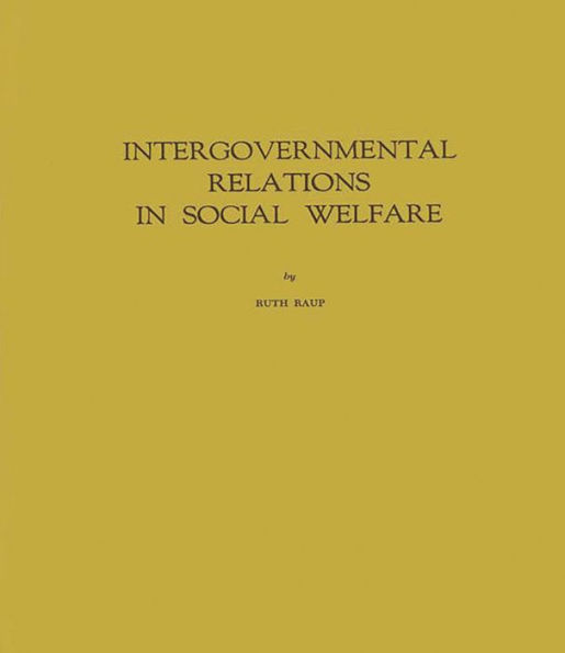 Intergovernmental Relations in Social Welfare