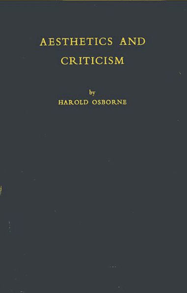 Aesthetics and Criticism