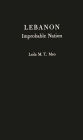 Lebanon, Improbable Nation: A Study in Political Development