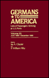 Germans to America, June 1, 1869-Dec. 31, 1869: Lists of Passengers Arriving at U.S. Ports