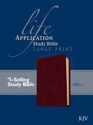 Title: KJV Life Application Study Bible, Second Edition, Large Print (Red Letter, Bonded Leather, Burgundy/maroon), Author: Tyndale