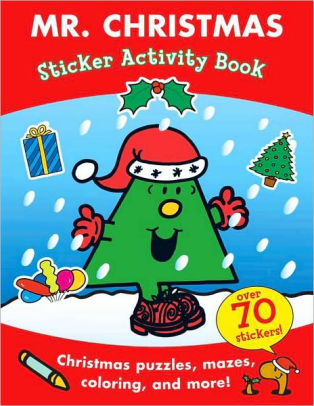 mr christmas sticker activity book mr men and little miss series little miss christmas coloring book