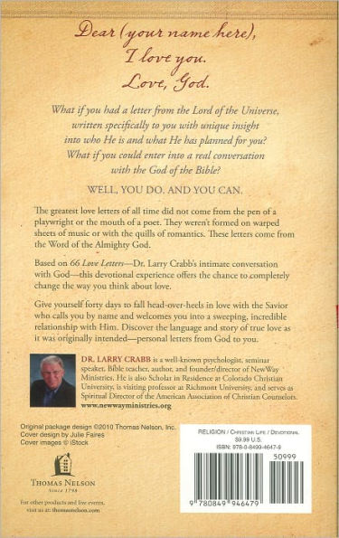 God's Love Letters to You: A 40-Day Devotional Experience