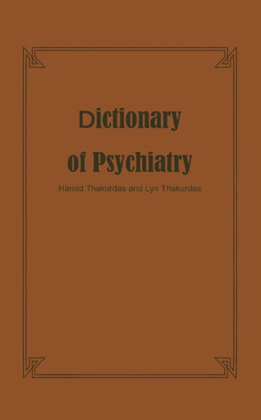 Dictionary of Psychiatry
