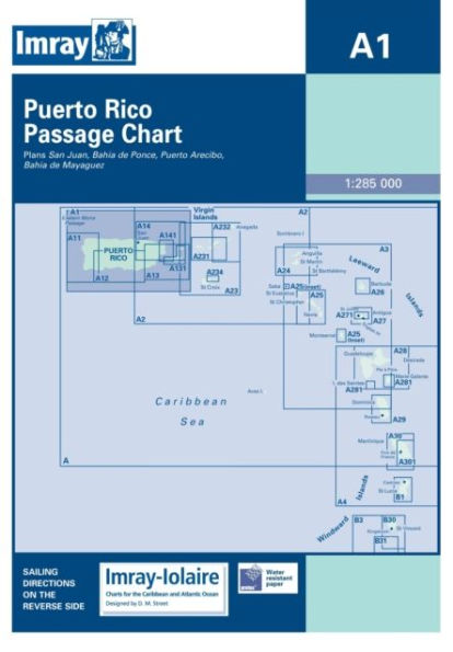 Imray Iolaire Chart A1: Puerto Rico Passage Chart