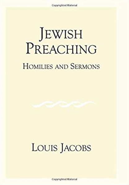 Jewish Preaching: Homilies and Sermons