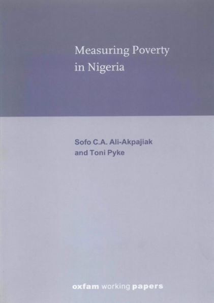 Measuring Poverty in Nigeria