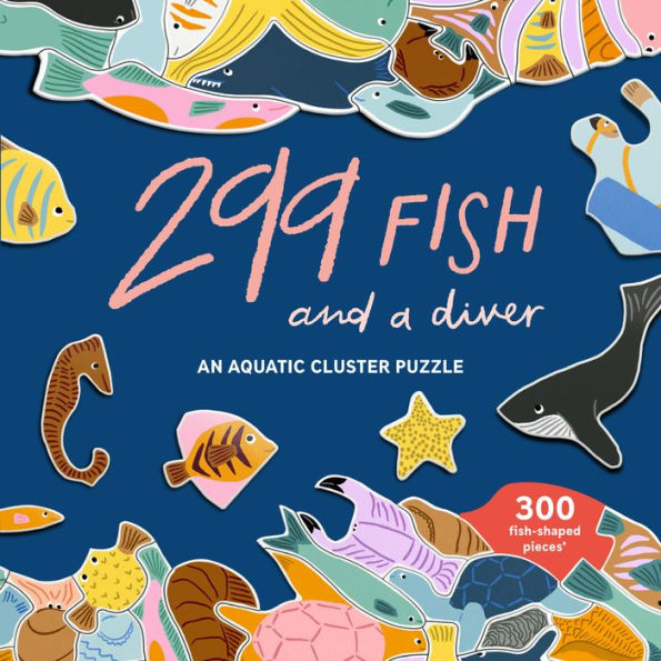 299 Fish (and a diver) 300 Piece Puzzle: An Aquatic Cluster Puzzle
