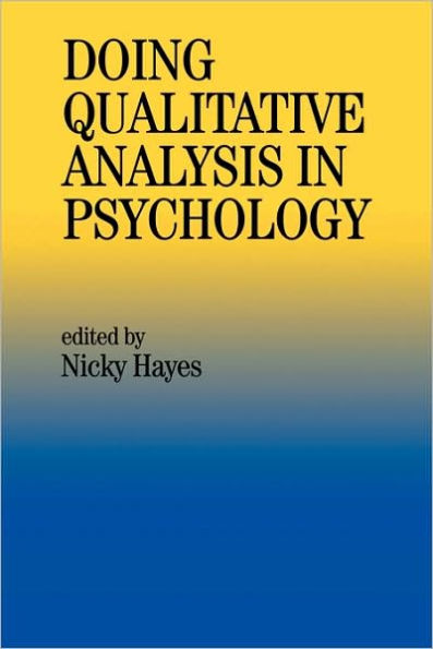 Doing Qualitative Analysis In Psychology / Edition 1