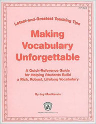 Title: Making Vocabulary Unforgettable Planner, Author: Joy MacKenzie