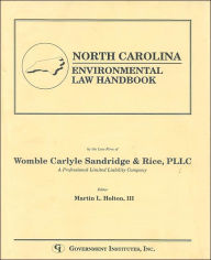 Title: North Carolina Environmental Law Handbook, Author: Carlyle