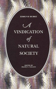 Title: A Vindication of Natural Society, Author: Edmund Burke