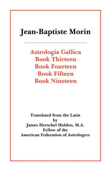 Astrologia Gallica Books 13, 14, 15, 19