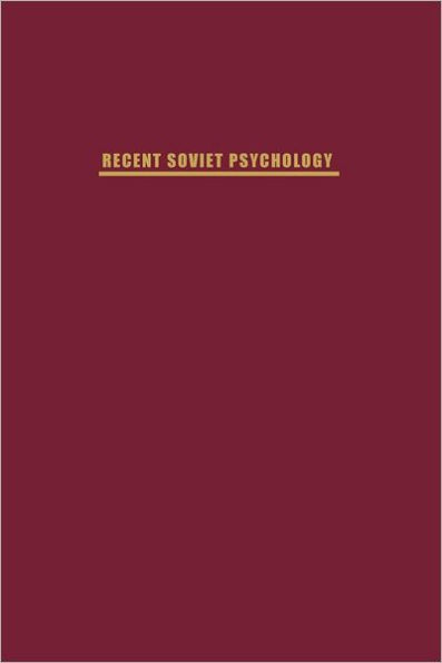 Recent Soviet Psychology