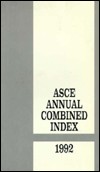 Title: ASCE Annual Combined Index, 1992, Author: American Society of Civil Engineers