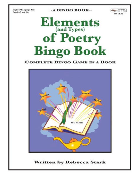 Elements of Poetry Bingo Book