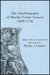 Title: Clio: The Autobiography of Martha Fowke Sansom (1689-1736), Author: Martha Fowke Sansom