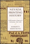 Nevada Printing History: A Bibliography of Imprints and Publications, 1881-1890