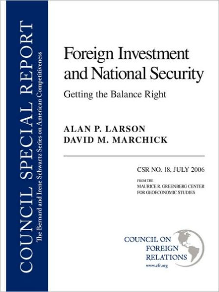 Foreign Investment And National Security