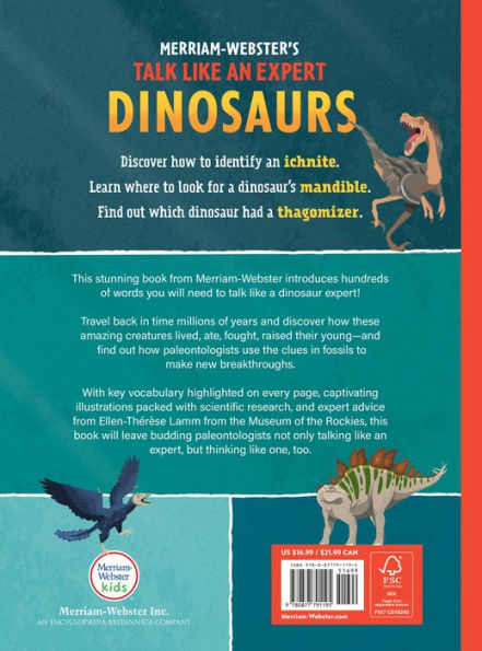 Dinosaurs: 400 Words for Budding Paleontologists