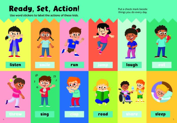 Merriam-Webster's Ready-for-School Sticker Book: 250 Words for Big Kids