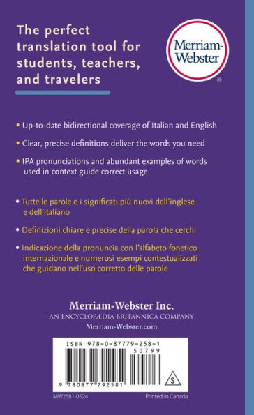 Merriam-Webster's Italian-English Dictionary