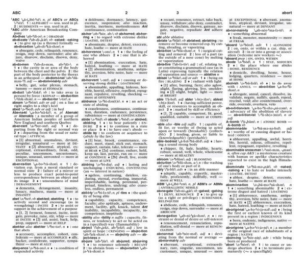 Merriam-Webster's Dictionary and Thesaurus