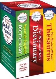 Title: Merriam-Webster's English & Spanish Reference Set: Includes: The Merriam-Webster Dictionary, The Merriam-Webster Thesaurus, and Merriam-Webster's Spanish-English Dictionary, Author: Merriam-Webster