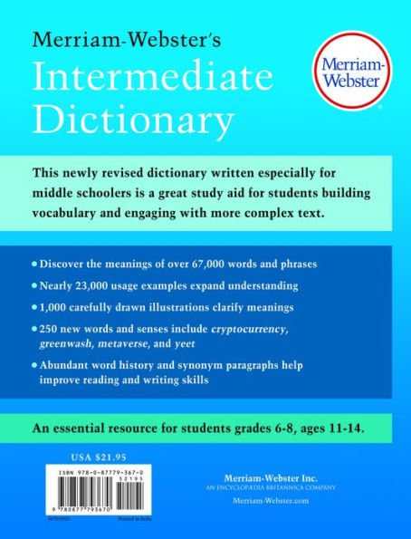 Merriam-Webster's Intermediate Dictionary