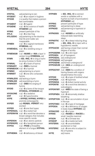 The Official SCRABBLE Players Dictionary