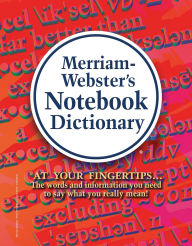 Title: Merriam-Webster's Notebook Dictionary, Author: Merriam-Webster