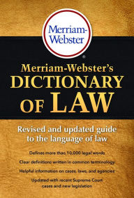 Title: Merriam-Webster's Dictionary of Law, Author: 