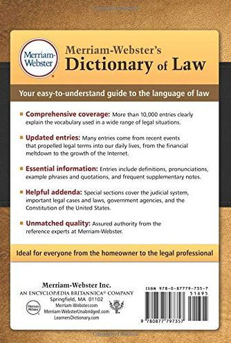 Merriam-Webster's Dictionary of Law