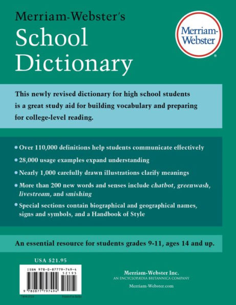 Merriam-Webster's School Dictionary