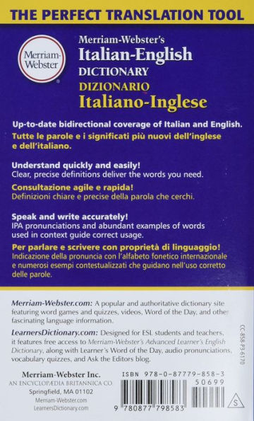 Merriam-Webster's Italian-English Dictionary