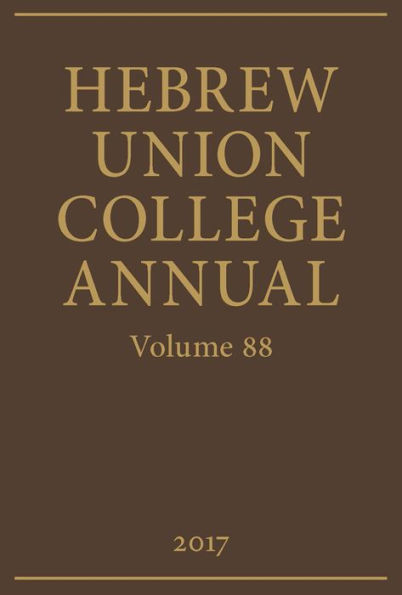 Hebrew Union College Annual Volume 88