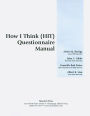 How I Think (HIT) Questionnaire-Manual (pack of 20 questionnaires)