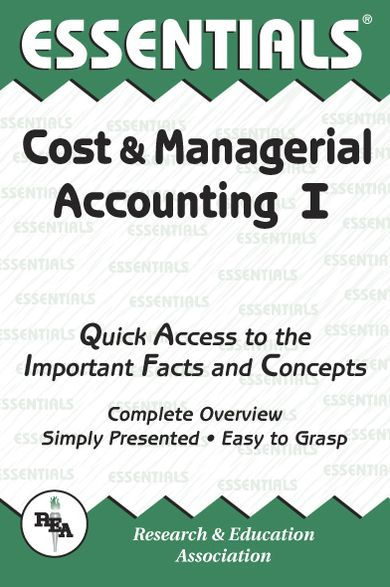 Essentials of Cost and Managerial Accounting I