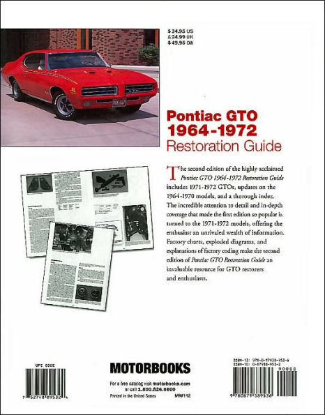 Pontiac GTO Restoration Guide, 1964-1972 by Paul Zazarine