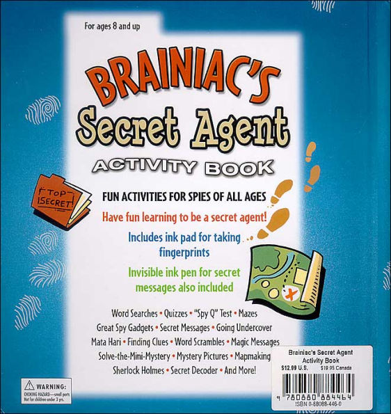 Brainiac's Secret Agent Activity Book: Fun Activities for Spies of All Ages