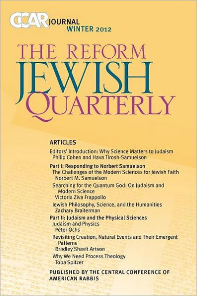 CCAR Journal: The Reform Jewish Quarterly - Winter 2012