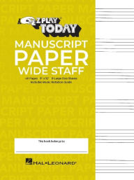 Title: Manuscript Paper (Wide Staff) - E-Z Play Today, Author: Hal Leonard Corp.