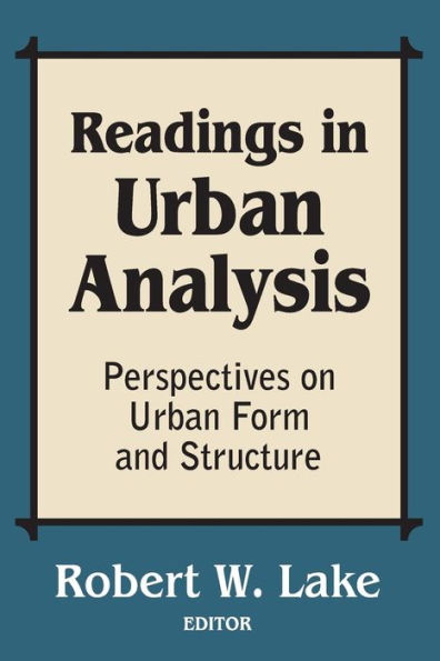 Readings Urban Analysis: Perspectives on Form and Structure