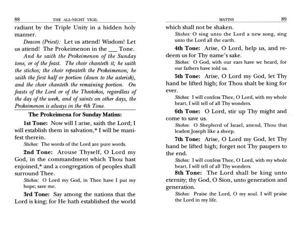 The All-Night Vigil: for Choir and Laity