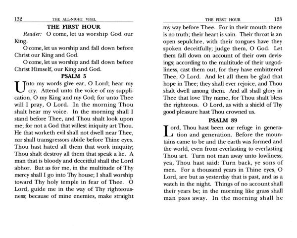 The All-Night Vigil: for Choir and Laity