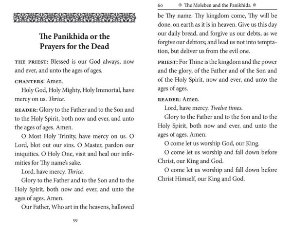 The Order of the Moleben and the Panikhida