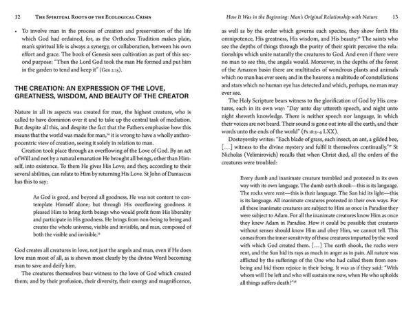 The Spiritual Roots of the Ecological Crisis