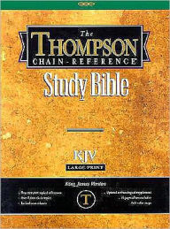 Title: Thompson Chain-Reference Study Bible, Large Print (10 Point) Edition: King James Version (KJV), burgundy bonded leather, gold-edged, Author: Kirkbride Bible & Technology